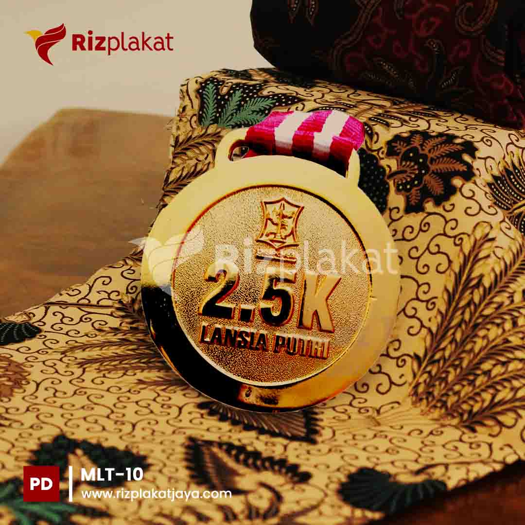 Medali Logam Timah Running